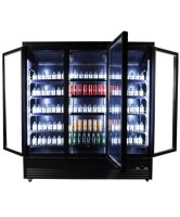 Combisteel Kühlschrank mit 3 Glastüren und Türrahmenheizung 1600 Liter