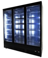 Combisteel Kühlschrank mit 3 Glastüren und Türrahmenheizung 1600 Liter