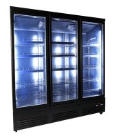 Combisteel Kühlschrank mit 3 Glastüren und Türrahmenheizung 1600 Liter