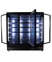 Combisteel Kühlschrank mit 3 Glastüren und Türrahmenheizung 1600 Liter