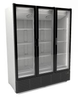 Kühlschrank 3 Glastüren - Weiss 9002