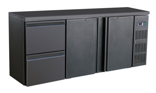 Combisteel Barkühltisch mit 2 Türen 2 Schubladen mit 537 Liter 2002x513x860mm