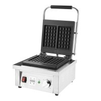 Brüsseler Waffeleisen mit Timer - bis 60 Stück pro Stunde, Edelstahlgehäuse