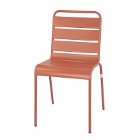 Bolero Terracotta Beistellstühle aus Stahl (4...