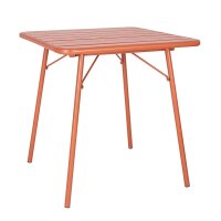 Bolero Terracotta Quadratischer Stahltisch - 700Mm