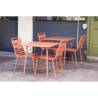Bolero Terracotta Quadratischer Stahltisch - 700Mm