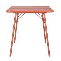 Bolero Terracotta Quadratischer Stahltisch - 700Mm