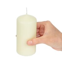 Bolsius Stumpenkerzen elfenbeinfarben 120mm hoch 12 Stück Packung