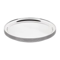 Olympia rundes Serviertablett Edelstahl 40,5cm