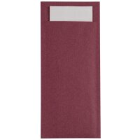 Europochette Burgund Besteckbeutel mit weißer...
