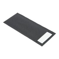 Europochette Schwarze Bestecktasche mit weißer...