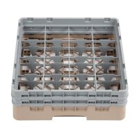 Cambro Gläserspülkorb beige mit 16 Fächern...