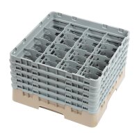 Cambro Gläserspülkorb beige mit 16 Fächern...
