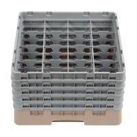 Cambro Gläserspülkorb beige mit 16 Fächern...