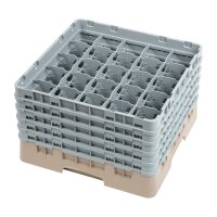 Cambro Gläserspülkorb beige mit 25 Fächern...