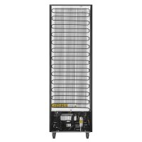 Polar Glastürkühlschrank mit 218 Liter - Abschließbar, fahrbar, schwarz