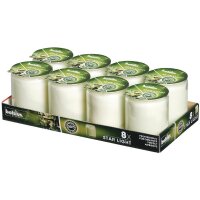 Bolsius Starlight Kerzen im Glas klar (8 Stück)