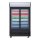 Polar G-Serie Kühlvitrine mit mit Schiebetüren und Leuchtkasten 950Ltr Schwarz