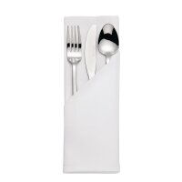 Mitre Luxury Satin Band Servietten weiß 55cm
