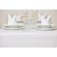Mitre Luxury Satin Band Servietten weiß 55cm
