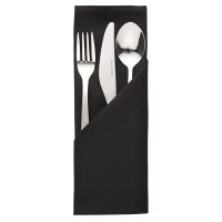 Mitre Essentials Occasions Servietten schwarz 51cm