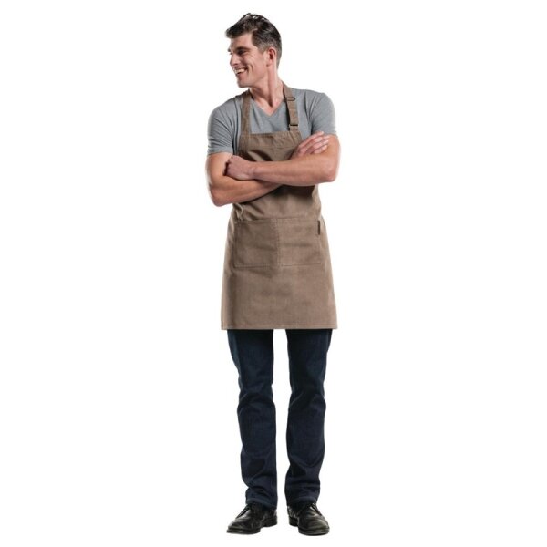 Chaud Devant Latzschürze brauner Denim