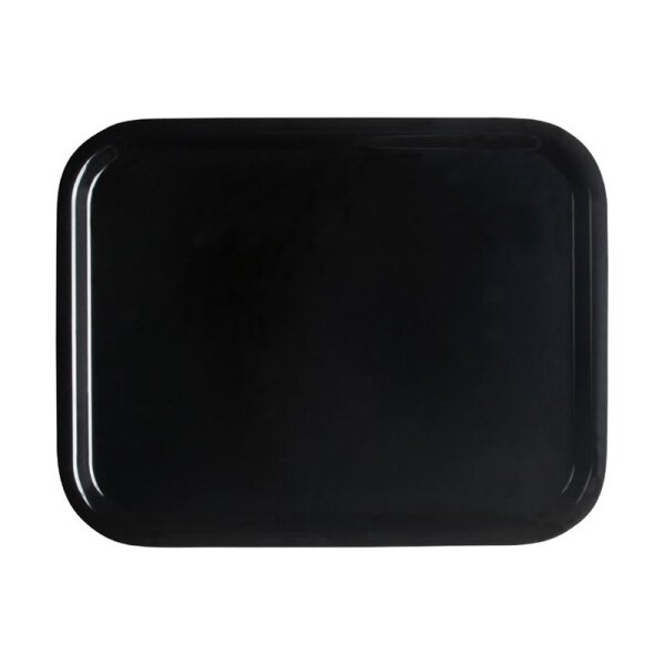 Cambro Capri Tablett, glatte Oberfläche, Schwarz, 320 x 530 mm