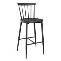 Bolero Windsor Hochhocker aus Aluminium in Schwarz...