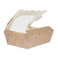 Colpac Zest Kompostierbare Salatboxen mit Sichtfenster 825ml