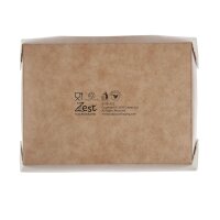 Colpac Zest Kompostierbare Salatboxen mit Sichtfenster 825ml