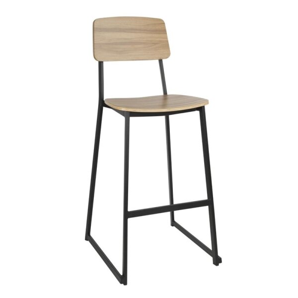 Bolero Beaufort Hochhocker aus Holz für den Innenbereich (2er-Pack)
