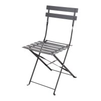 Bolero Steel Outdoor Dining Set Schwarz Tisch und zwei...
