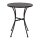 Bolero Steel Outdoor Dining Set Schwarz Tisch und zwei Stuehle