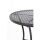 Bolero Steel Outdoor Dining Set Schwarz Tisch und zwei Stuehle