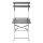 Bolero Steel Outdoor Dining Set Schwarz Tisch und zwei Stuehle