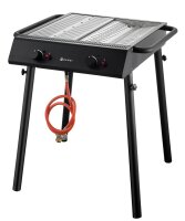 HENDI Profi-Gasgrill 9,5 kW – Mobiler Gastro-Grill...