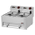 Fritteuse 2x8 Liter aus Edelstahl - mit Ablasshahn, 12 kW, 400V