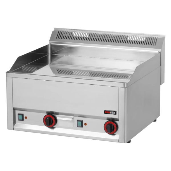 KBS Elektrogrillplatte 2 Heizzonen Grillfläche glatt hartverchromt 660x600x290mm