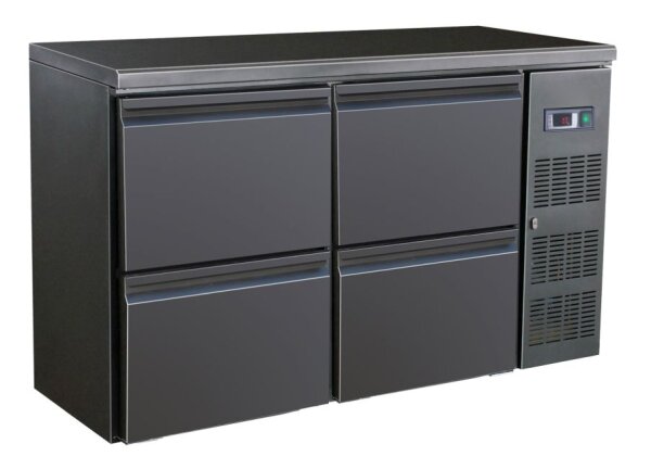 Combisteel Barkühltisch mit 4 Schubladen und 350 Liter 1462x512x860mm