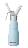 Hendi Sahnespender mit 0,5 Liter in pastellblau und...