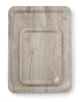 Serviertablett aus Melamin mit Holzoptik , HENDI, Holz...
