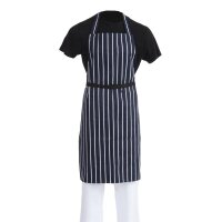 Whites Latzschürze marineblau gestreift