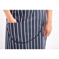 Whites Latzschürze mit Tasche blau-weiß gestreift