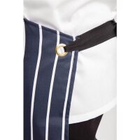 Whites Latzschürze mit Tasche blau-weiß gestreift