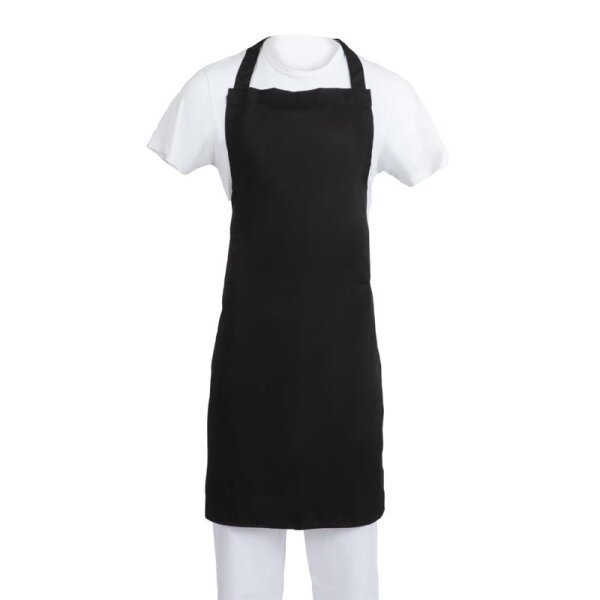 Whites Latzschürze aus Polybaumwolle schwarz XL