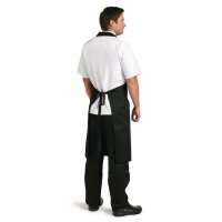 Whites Latzschürze aus Polybaumwolle schwarz XL