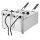 Buffalo Zwei Behälter Zwei Korb 2x3Ltr Aufsatzfritteuse 2x2kW