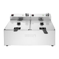 Buffalo Doppel Tank Doppelkorb 2x5Ltr Aufsatzfritteuse 2x2.8kW