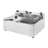 Buffalo Doppel Tank Doppelkorb 2x5Ltr Aufsatzfritteuse 2x2.8kW
