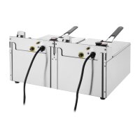 Buffalo Doppel Tank Doppelkorb 2x5Ltr Aufsatzfritteuse 2x2.8kW